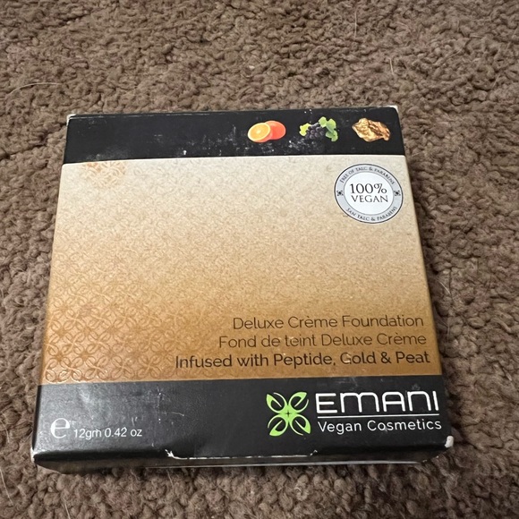 EMANI VEGAN COSMETICS delux cream foundation: rich, light, medium NWB - Picture 6 of 7